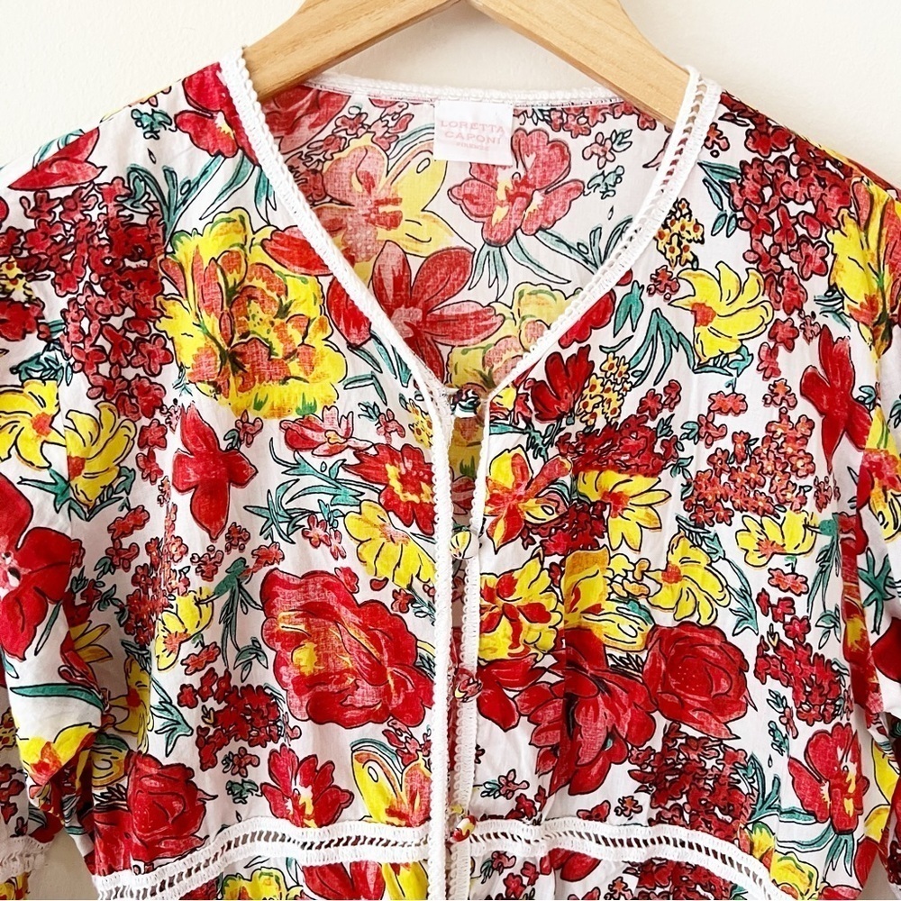 Loretta Caponi Floral Dress - Picture 2 of 7